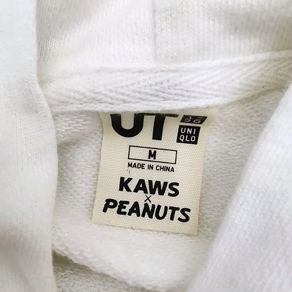 Kaws‎ x Peanuts Snoopy Hoodie Sweatshirt Women Size M Medium White UNIQLO Joe